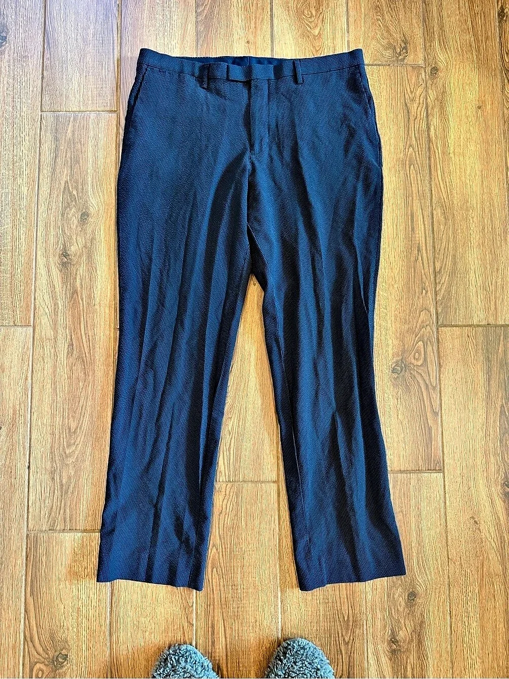 Banana Republic Napoli Men's Wool/silk seersucker Dress Pants Waist 34x32